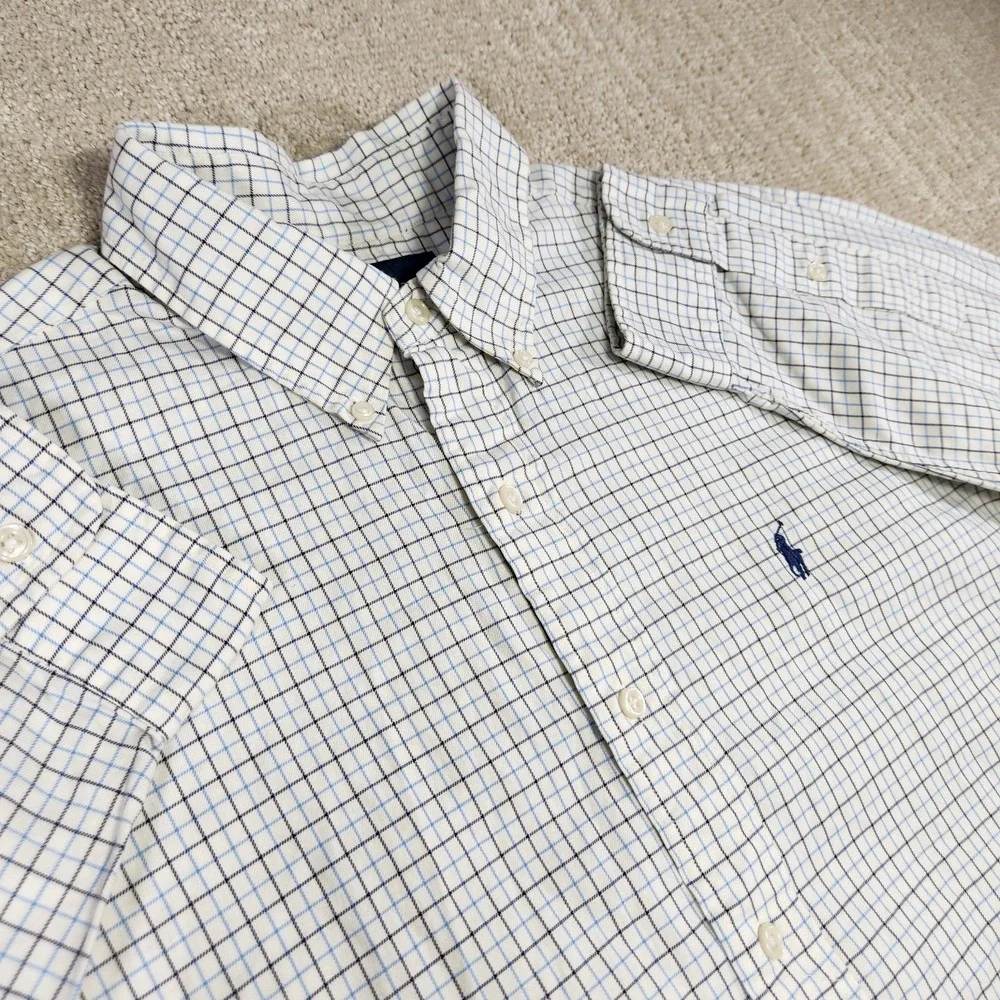 Polo Ralph‎ Lauren Shirt Men Large Classic Fit Plaid Button Down